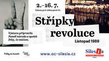 Výstava Střípky revoluce - OC Silesia Opava